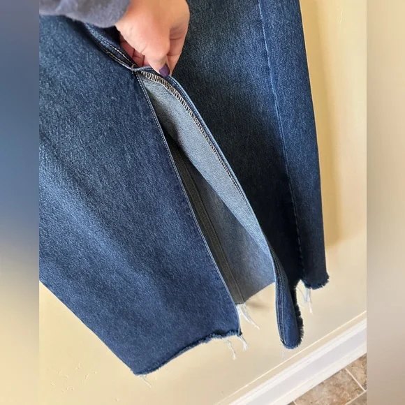 VICI Dark Wash Denim Skirt - Picture 4 of 10